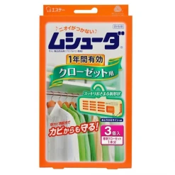 무슈다 옷장 365일 습기 탈취제&방충제 옷장 걸이용 3개입