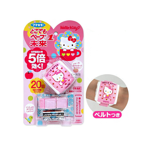 헬로키티 어디서나 베뿌 No.1 벌레퇴치 손목벨트용