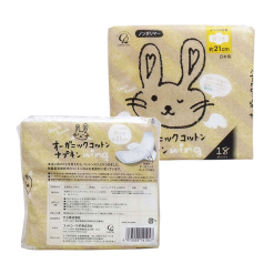 오가닉 코튼 생리대 날개형 18개입