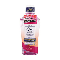 Ora2 스테인 클리어 구강세척제 복숭아 민트 460ml