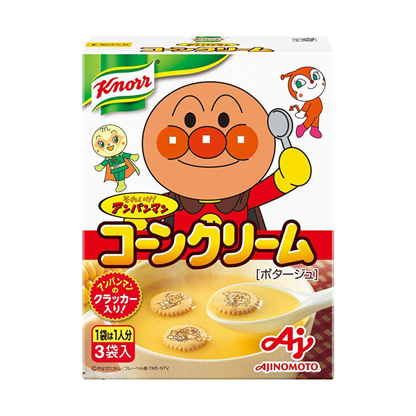 크노르 날아라 호빵맨 스프 콘크림 (3봉입)