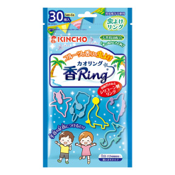 KINCHO 킨쵸 카오링 벌레 퇴치링 블루 30개입
