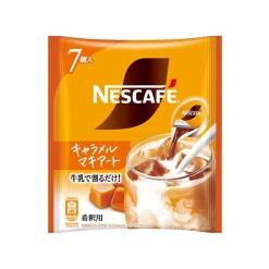 네스카페 골드블렌드 럭셔리 카라멜 마키아토 포션커피 7개입