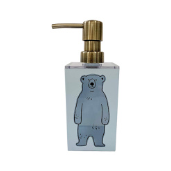 소지의나카지마 거품핸드소프용 스퀘어 디스펜서 북극곰 약360ml