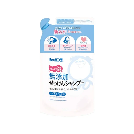 비눗 방울 무첨가 비누 샴푸 거품 타입 리필 용 420ml