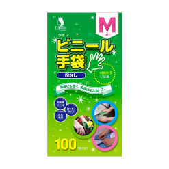 퀸 비닐 장갑 m 100 매