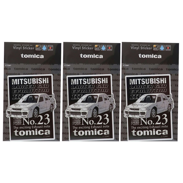 516 tomica 비닐 스티커 미쓰비시 랜서 gsr evolution3 3개1세트