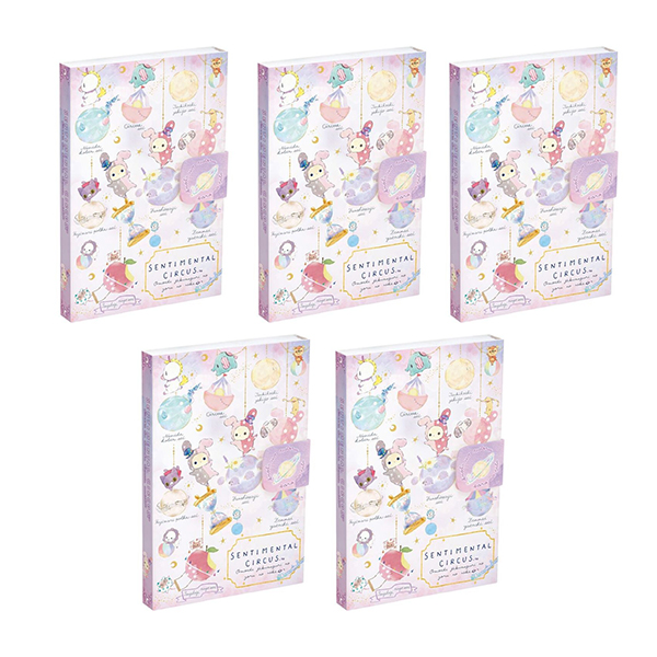 583 센티멘털 서커스 수첩형 메모추억시공 순회 5개1세트