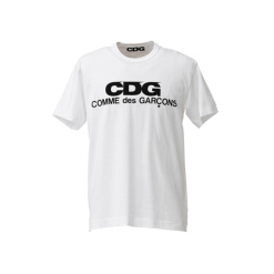 꼼데가르송 반팔티 cdg 로고 남녀공용 면100 티셔츠 일본매장 화이트m