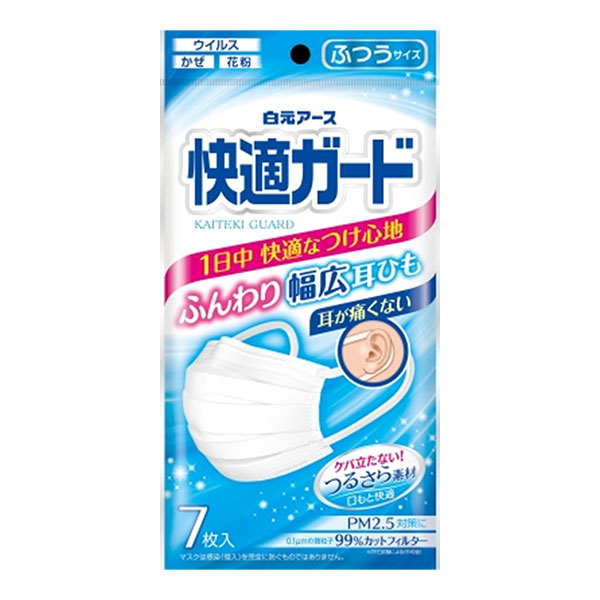 쾌적 가드 마스크 보통 사이즈 7장입