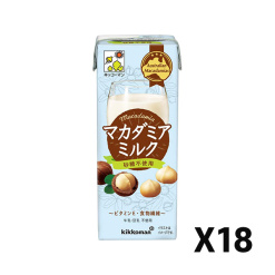 기꼬만 마카다미아 밀크 무설탕 200ml X 18세트