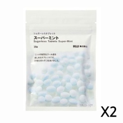 무인양품 무설탕 타블렛 슈퍼 민트 35g X 2세트