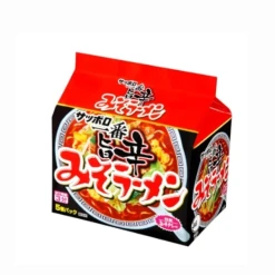 산요식품 삿포로 이치방 미소된장 라멘 매운맛 5개팩 510g