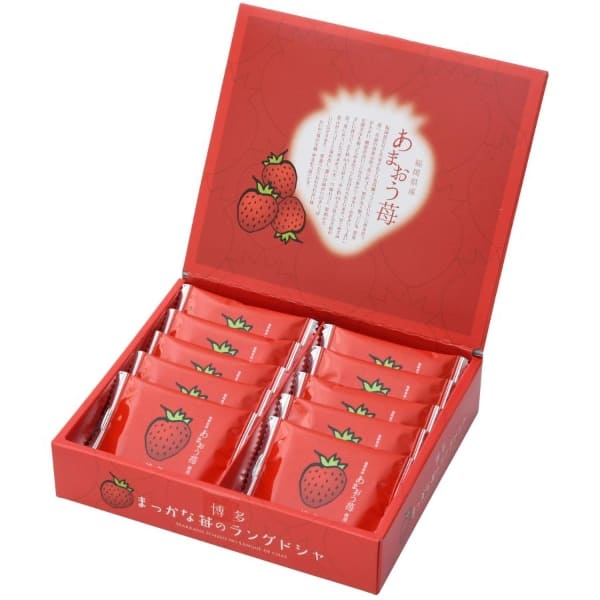 하나후쿠도 아마오우 딸기의 랑그드샤 10개