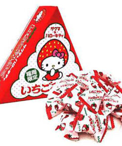 사쿠마 후쿠오카한정 사쿠마&헬로키티 바삭바삭 맛있는 딸기우유 캔디