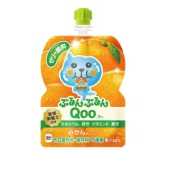 코카콜라 미니메이드 탱글탱글 Qoo 귤맛 젤리음료 125g