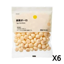 무인양품 노른자 쿠키 68g  6  X 세트