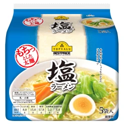 톱 밸류 베스트 프라이스 소금 라면 93g×5봉지