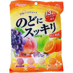 카스가이 노도니 슷키리 목 캔디 후르츠 종합 118g