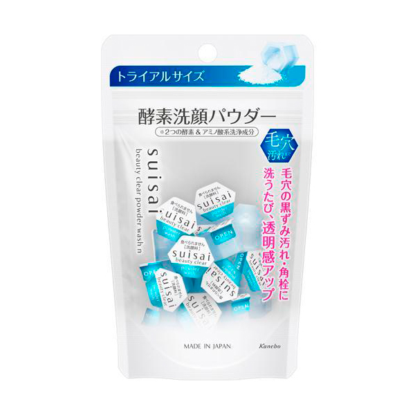 가네보 수이사이 뷰티 클리어 파우더 워시N 트라이얼 0.4g×15개