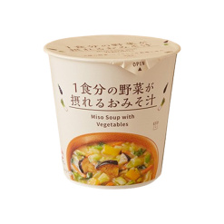 로손 한끼분의 채소가 나오는 된장국 컵