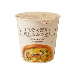 로손 한끼분의 채소가 나오는 된장국 컵