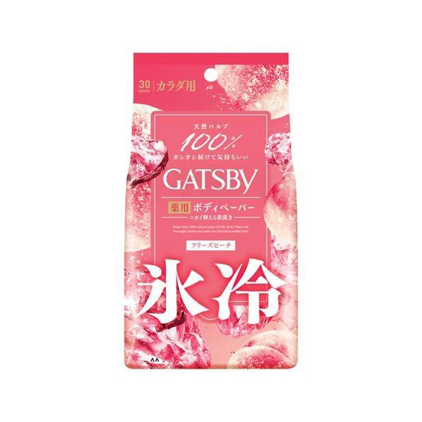 개츠비 아이스 데오드란트 바디페이퍼 프리즈 피치 30매