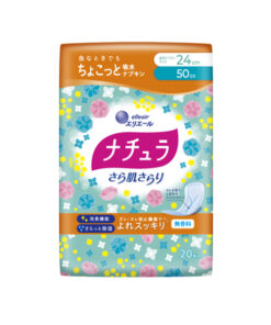 다이오제지 에리엘 내추럴 보송보송 피부 보송 물걸레 깔끔이 흡수냅킨 24cm 50cc 20장