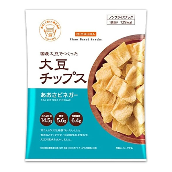 비오쿠라 대두 칩스 파래 식초 35g