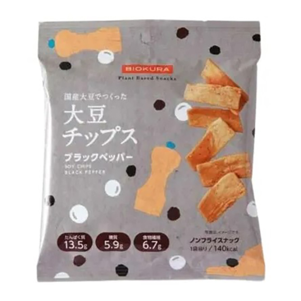비오쿠라 대두 칩스 블랙 페퍼 35g