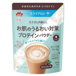 모리나가 미라이 Plus 피부 수분 대책 프로틴 파우더 카페오레 맛 300g