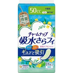 유니참 매력업 흡수 보송보송 생리대 사이즈 중량용 50cc 18장