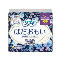 유니참 소피 하다 오모이 특히 양이 많은 야간용 360 8개입