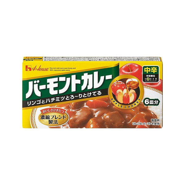 하우스 바몬드 카레 중간 매운맛 미니 115g