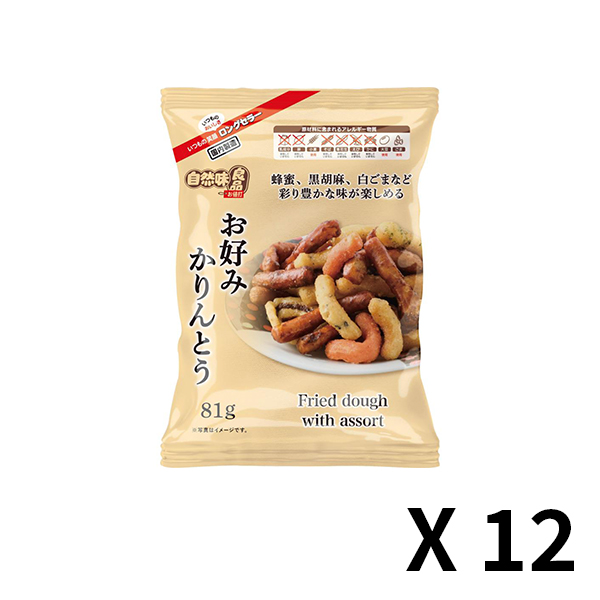 자연맛양품 오코노미(믹스)카린토 1봉(81g) x 12개 세트