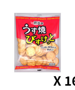 카지타니식품 얇게 구운 비스켓 1봉(69g) x 16개 세트