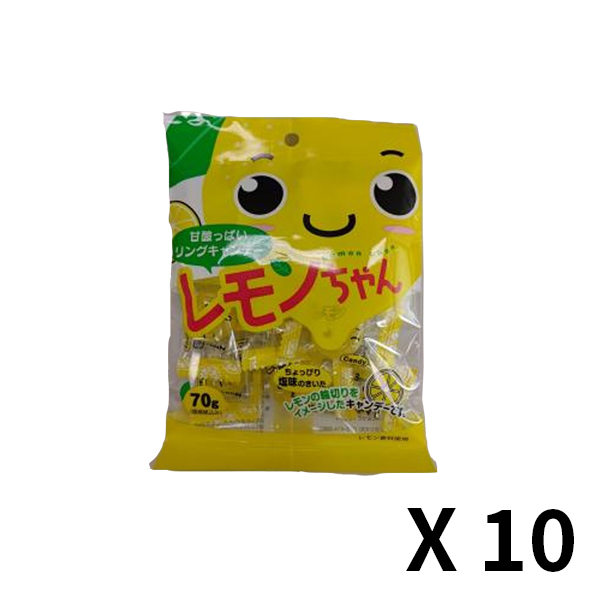 카와구치제과 레몬쨩 1봉(70g) x 10개 세트