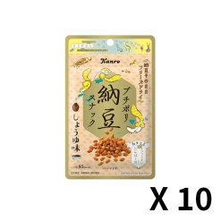 칸로 푸치포리 낫토우 스낵 간장맛 1봉(18g) x 10개 세트