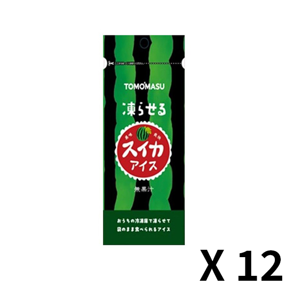 토모야스음료 과실 아이스 수박 80g x 12개 세트