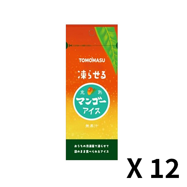 토모야스음료 과실 아이스 망고 80g x 12개 세트