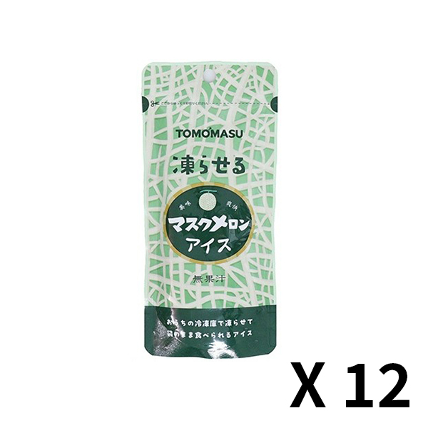 토모야스음료 과실 아이스 머스크 멜론 80g x 12개 세트