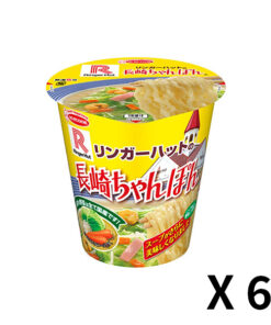 에이스쿡 세로형 컵라면 링거헛 나가사키 짬뽕 95g x 6개 세트