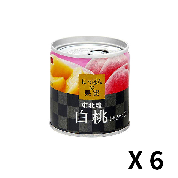 K&K 일본의 과실 토호쿠산 백도 (아카츠키) 195g x 6개 세트