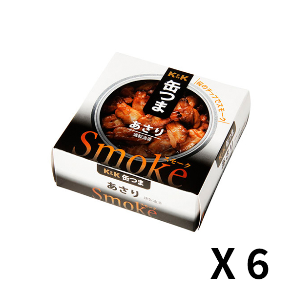 K&K 캔츠마 Smoke 바지락 40g x 6개 세트