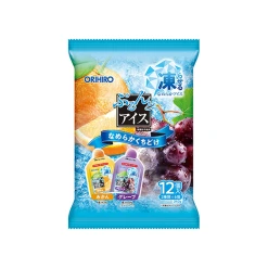【기간한정】오리히로 탱글탱글 곤약젤리/아이스 귤+그레이프 12개입 240g