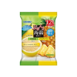 [기간한정] 오리히로 곤약젤리 파우치 휴우가나츠(일향하)+골든파인 12개입 240g