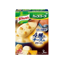 아지노모토 크노르 컵 스프 4종의 치즈 걸~쭉 농후 포타쥬 1개(11.7g x 3봉입)