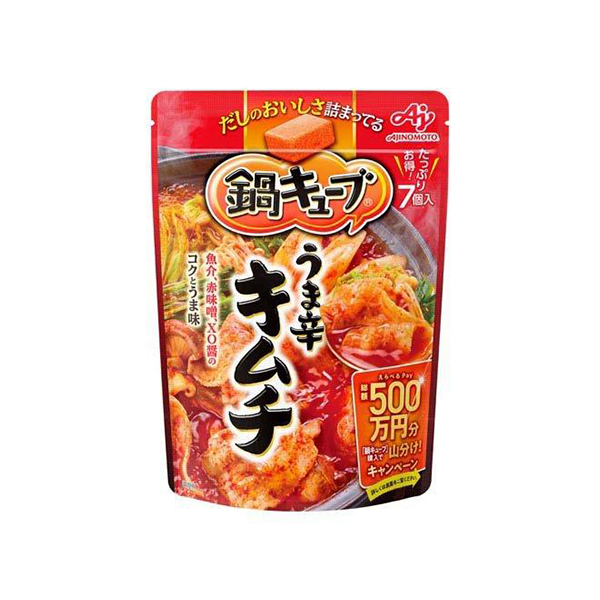 아지노모토 나베 큐브 맛있게 매운 김치 1개(큐브7개입) 66g