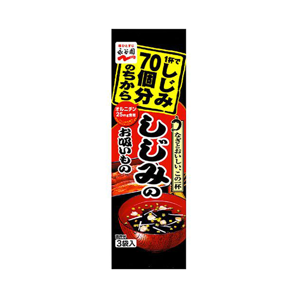 나가타니엔 1그릇으로 재첩 70개분의 힘 재첩국 (1봉/4g x 3봉입) 12g