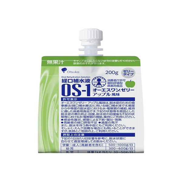 오오츠카제약 경구 수분 보충액 오에스원 젤리 애플맛 수분보충 젤리음료 200g
